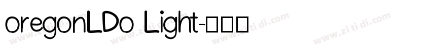 oregonLDo Light字体转换